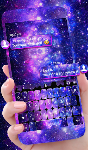 Liquid Galaxy Droplets Keyboard Theme