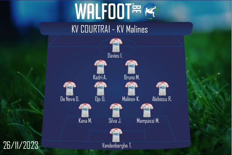 Composition KV Courtrai | KV Courtrai - KV Malines (26/11/2023)