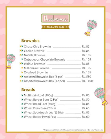 Theobroma menu 