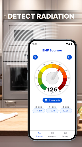 Screenshot EMF Detector - Simple Compass