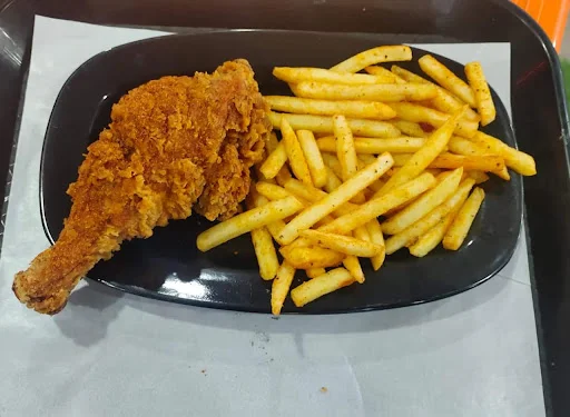 Crispy Fried Chicken [1 Piece] With Fries