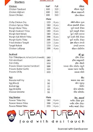 Urban Turban menu 1