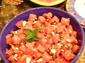 Watermelon-Mint fresh & fat-free Salad