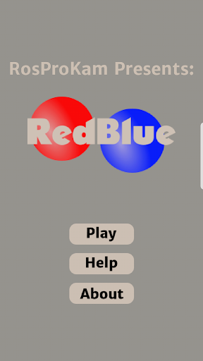 Screenshot Red Blue, a logic puzzle.