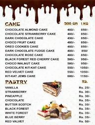 Terrible Cake menu 4