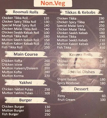 Rule The Rolls menu 