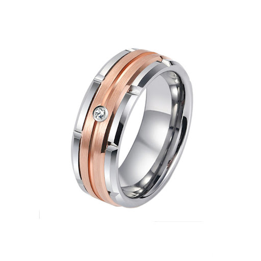 Title 10, Titanium Steel Diamond-studded Ring. Experience...