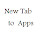 New Tab to Apps