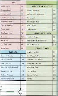 Lassi House menu 1