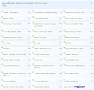 Kwality Wall's Frozen Dessert And Ice Cream Shop menu 1