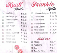 Rolls On Wheels menu 1