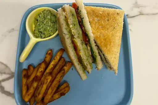 Vegetable Club Sandwich