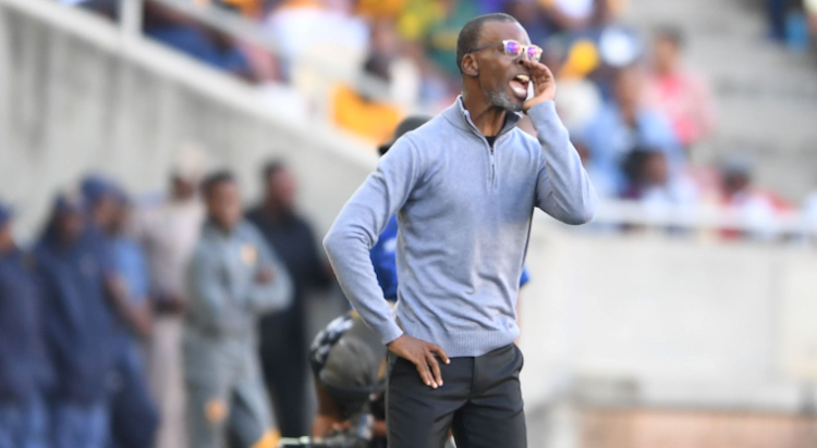 Kaizer Chiefs coach Arthur Zwane during the DStv Premiership match against Swallows FC at Peter Mokaba Stadium on May 01, 2023.