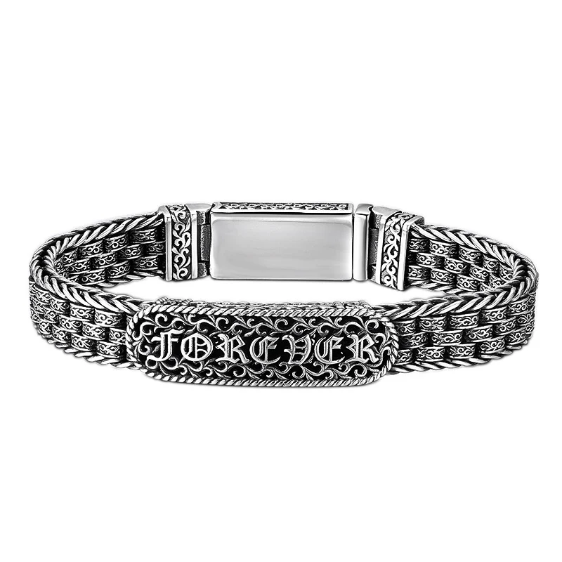 Title 4, Retro 925 Sterling Zilveren Armband Ornament me...