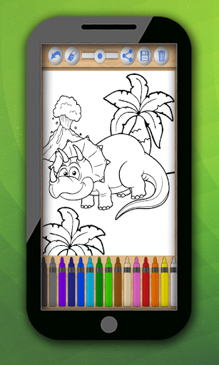 Dinosaurs to paint color book