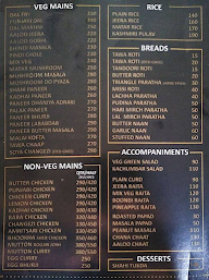 Bhukha Sher menu 1