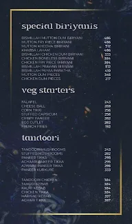 Bismillah - House Of Biryanis & Kebabs menu 3