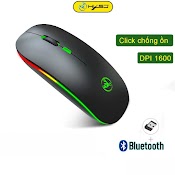 Chuột Ko Dây Bluetooth Hxsj T18 Wireless 2.4Ghz Tự Sạc Pin Ko Tiếng Click Chuyên Dùng Cho Laptop Laptop Táo, Pc, Tivi