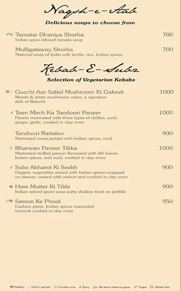 Beluga - The Lalit Mumbai menu 