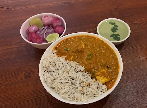 Matar Paneer Rice Bowl