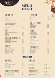 Toffee Bar menu 1