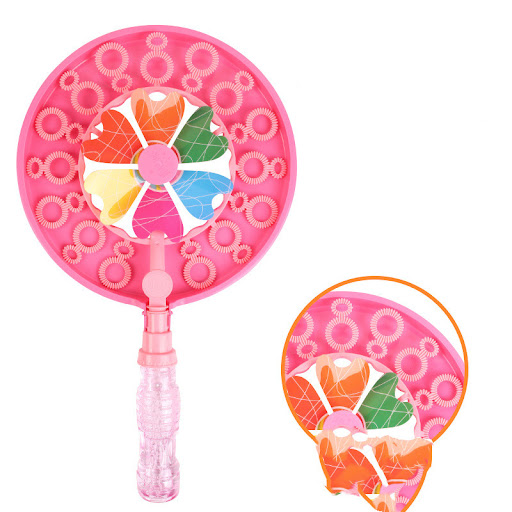 Title 3, Kids Handheld Windmill Bubble Wand Manual Porta...