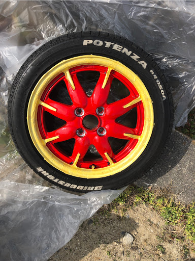 アルト ターボrs のdiy ホイール塗装 タイヤハウス塗装に関するカスタム メンテナンスの投稿画像 車のカスタム情報はcartune