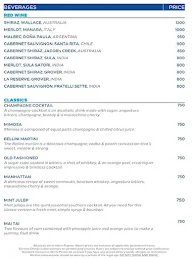 Lounge Bar - Hilton Mumbai International Airport menu 1