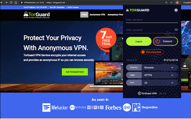 TorGuard VPN Extension Preview image 2