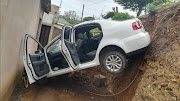 A car crashed into the side of a house in Verulam on Sunday.