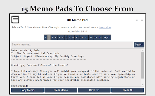 DB Memo Pad