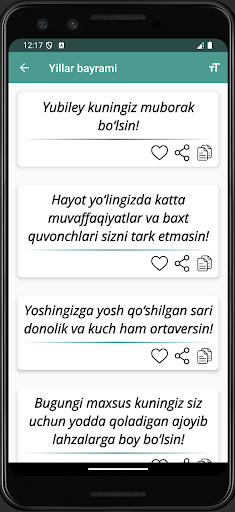 Screenshot Sherlar va Tabriklar