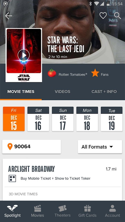 Fandango Movies - Times + Tickets - Android Apps on Google ...