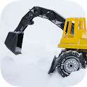 Heavy Snow Rescue Excavator 3D icon