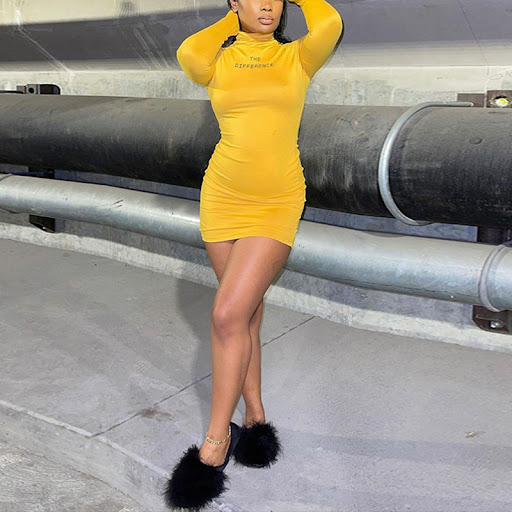 Title 6, Tight Hip Wrap High Waist Skirt Slimming Long S...