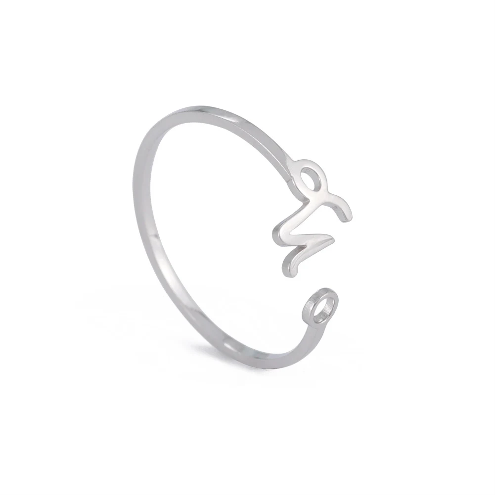 Title 9, RVS ring met Twaalf Sterrenbeelden