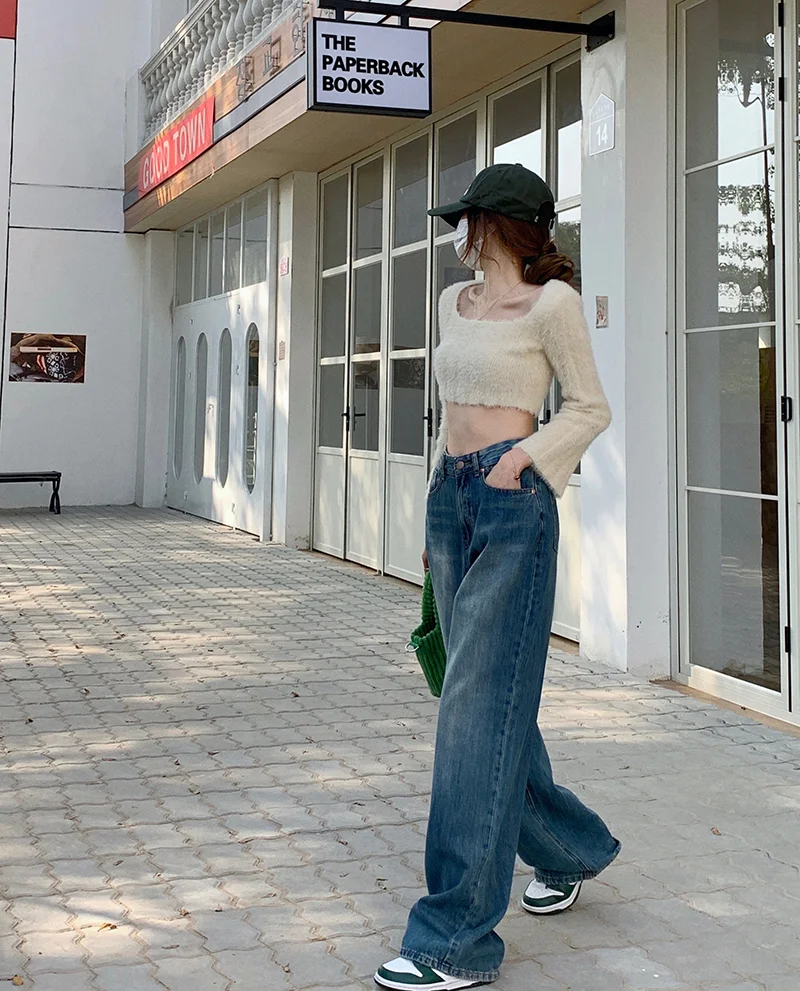 Title 2, Summer Loose Straight Floor Trousers for women....