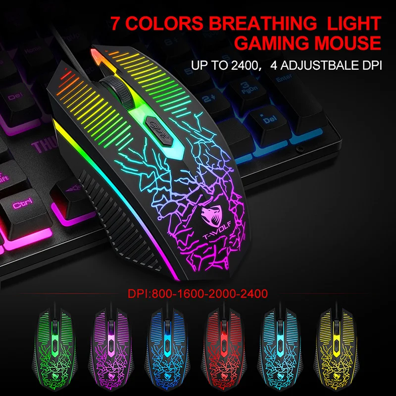 Luminous Gaming Computer Set