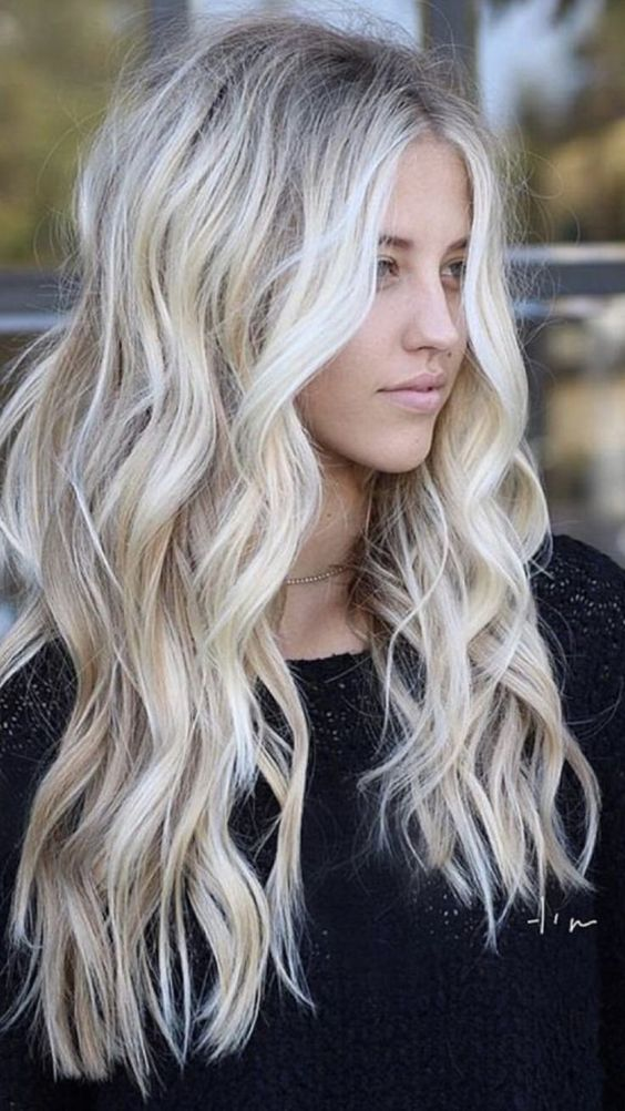 Blonde Curls Hairstyle for long hair