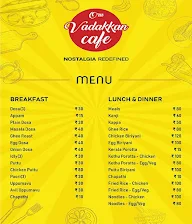 Oru Vadakkan Cafe menu 1