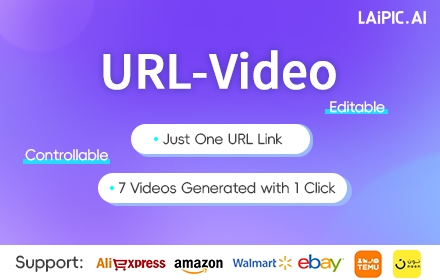 LAiPIC.AI: Quickly turn URL links into controlled AI videos small promo image