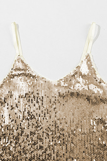 Title 2, Trendy Unique Sequin Sling Vest For Women. Make...