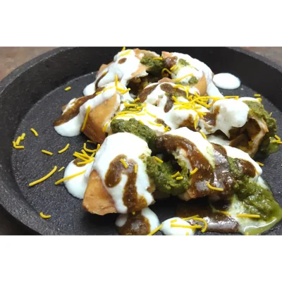 Dahi Samosa Chaat