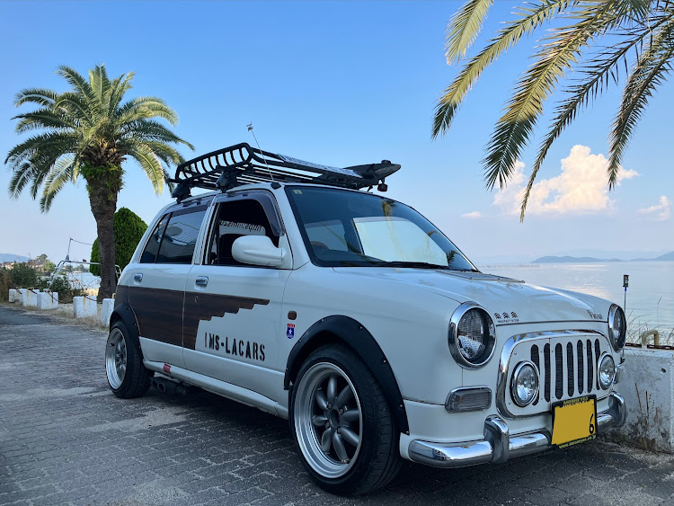 ミラジーノのL-ﾌｧﾐﾘｰ(light car family)・IMS★LACARS・BravemanMotorcycleClub・シガフォルニア・お気に入りの場所に関するカスタム事例の投稿画像6枚目