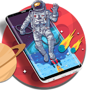 Rocket Astronaut Keyboard Theme 2018  Icon