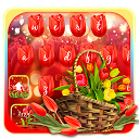 Lovely Colorful Tulip Keyboard Theme 10001001 APK Download