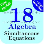 Cover Image of Descargar Algebra Tutorial 18: Simultaneous Equations 1.0.0 APK