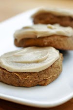 PUMPKIN COOKIES WITH CARMEL FROSTING was pinched from <a href="http://www.letsdishrecipes.com/2010/10/pumpkin-cookies-with-carmel-frosting.html" target="_blank">www.letsdishrecipes.com.</a>