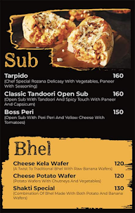 Shakti - The Sandwich Shop menu 5