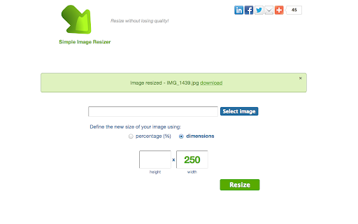 Simple Image Resizer